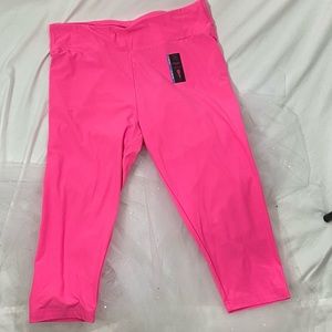 No Boundaries Pink Capris Leggings NWT